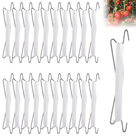 SUOWEEI tomato hooks with rope provide stable trellis support and adjustable length.
