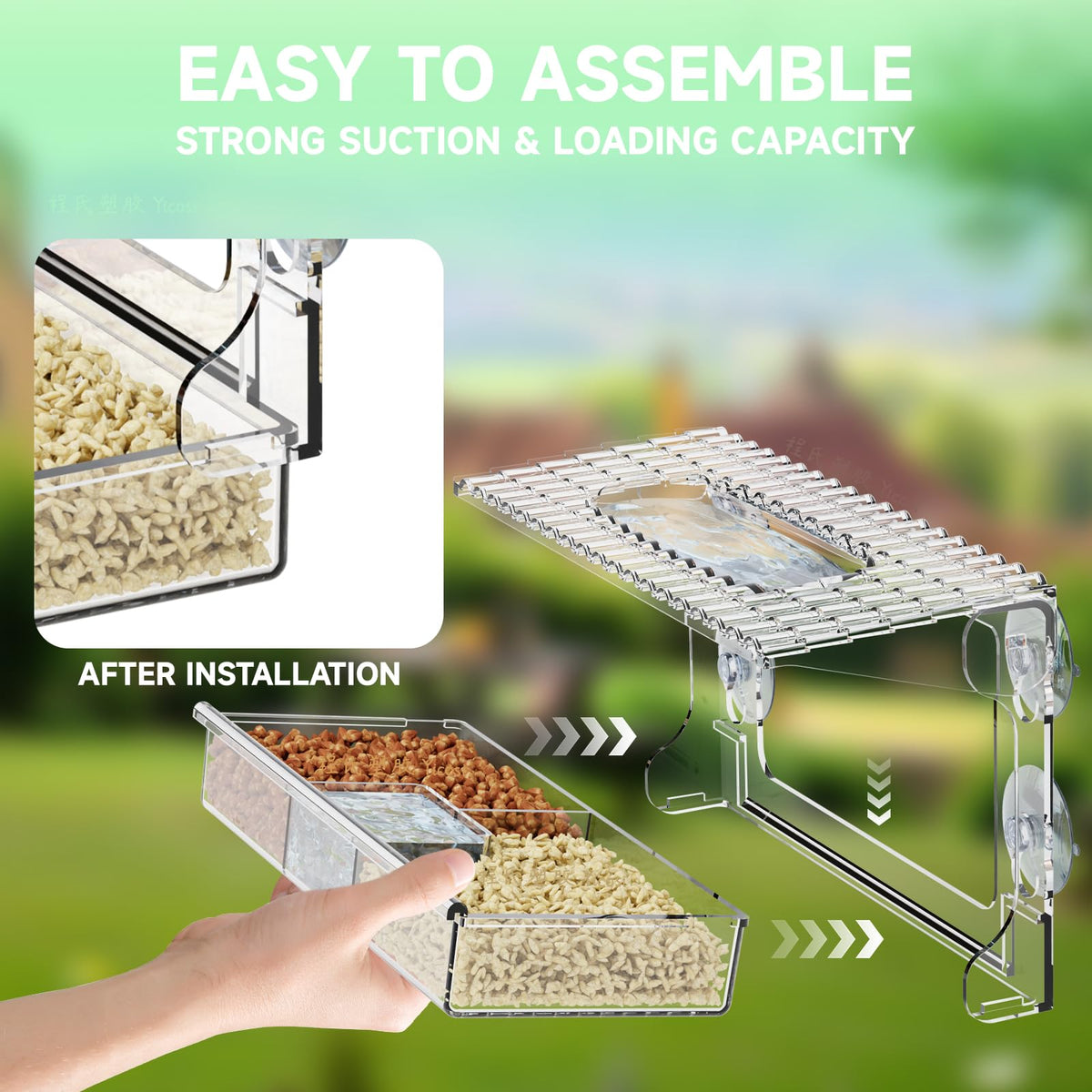 SuoXing Acrylcc drainage system keeps seeds dry during rain