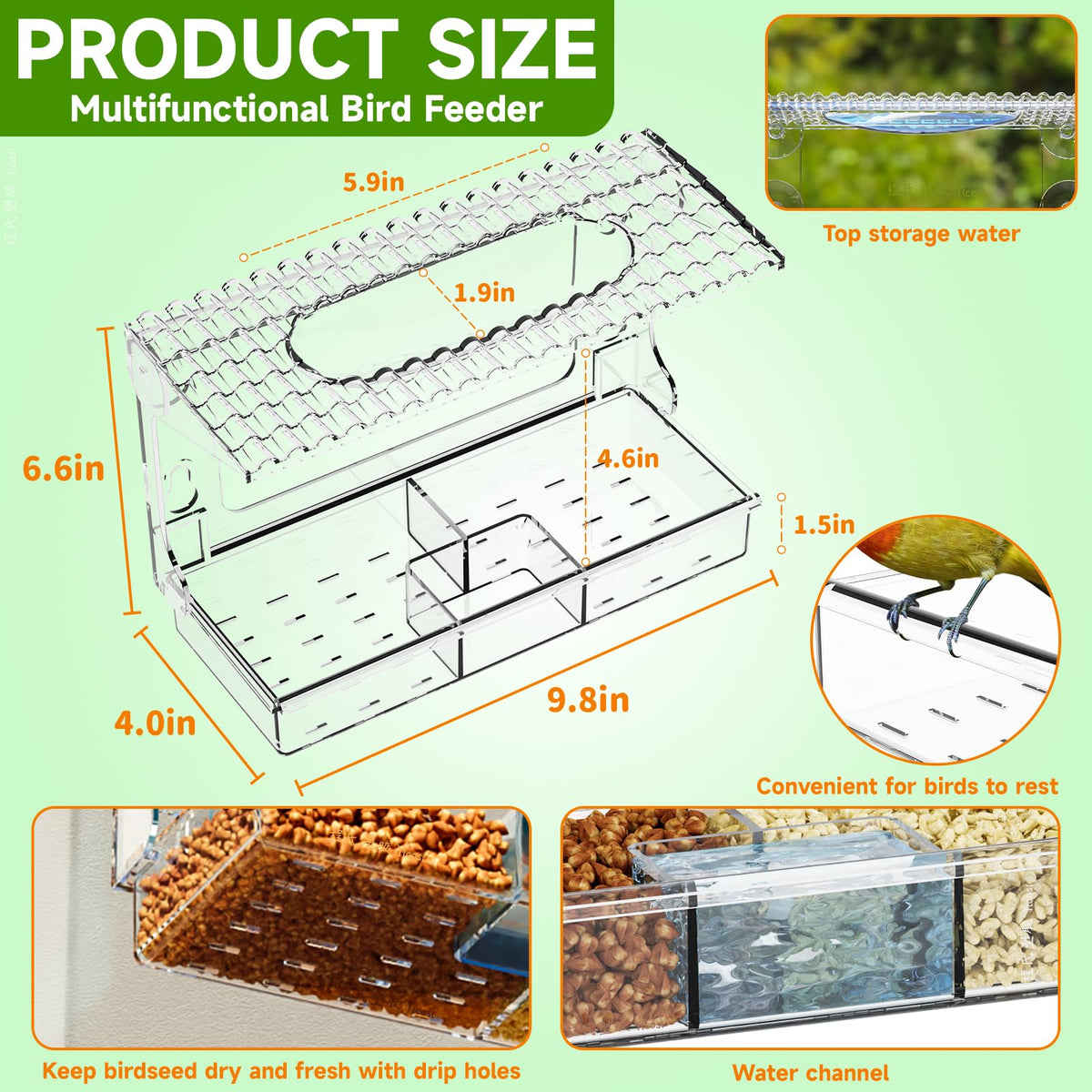SuoXing Acrylcc detachable seed tray simplifies cleaning and refilling