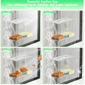 SuoXing Acrylcc four strong suction cups secure to glass