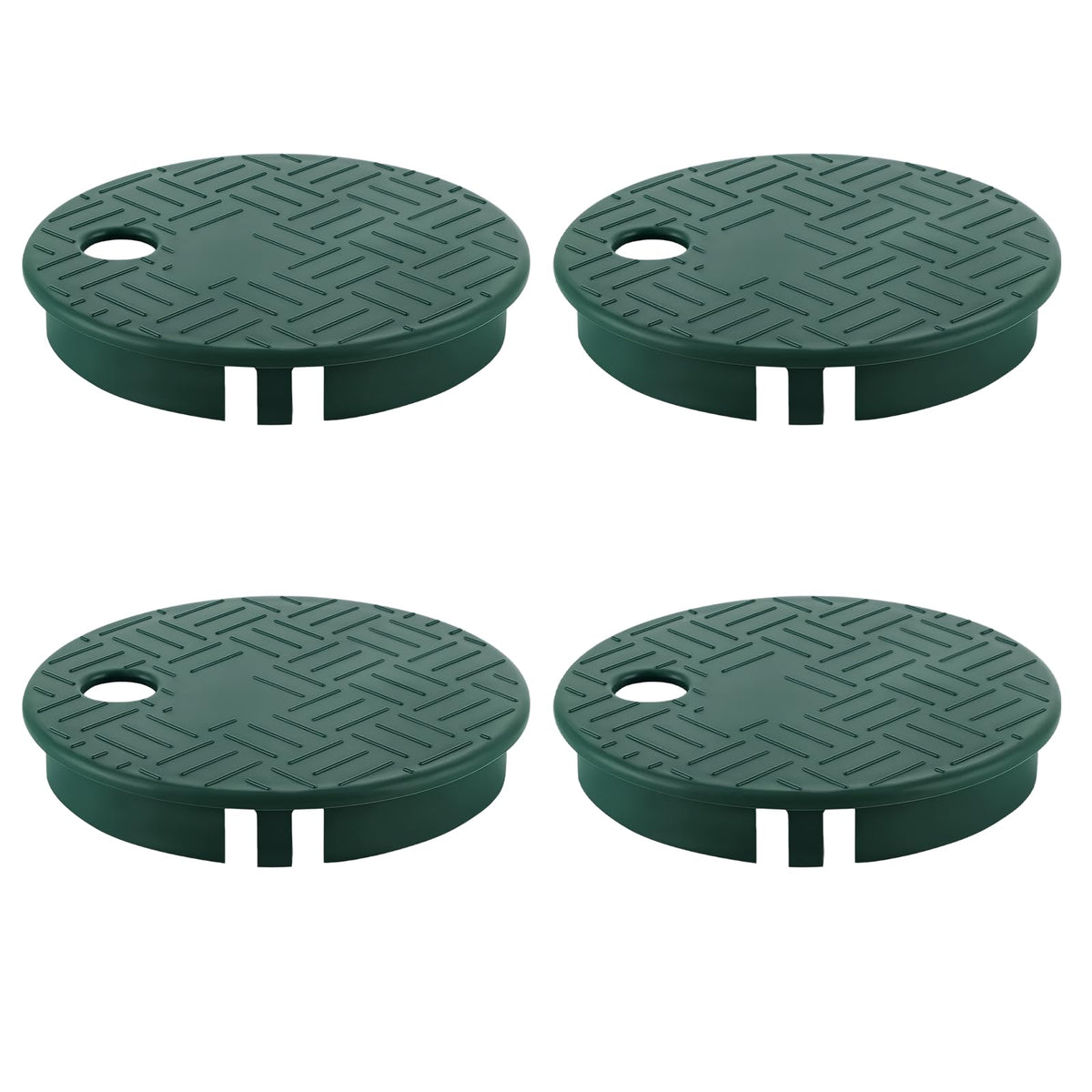 SupaoSPG four-pack valve box covers ready for outdoor installation