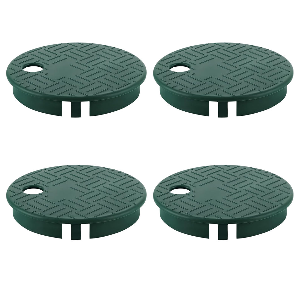 SupaoSPG four-pack valve box covers ready for outdoor installation