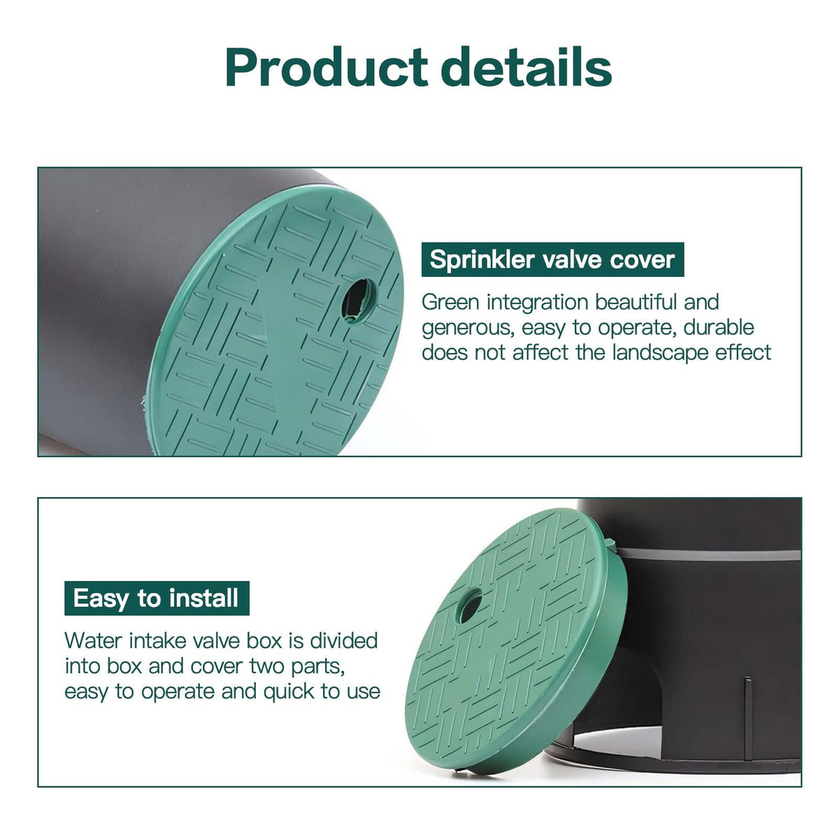 Weatherproof design protects irrigation valve boxes from rain and debris