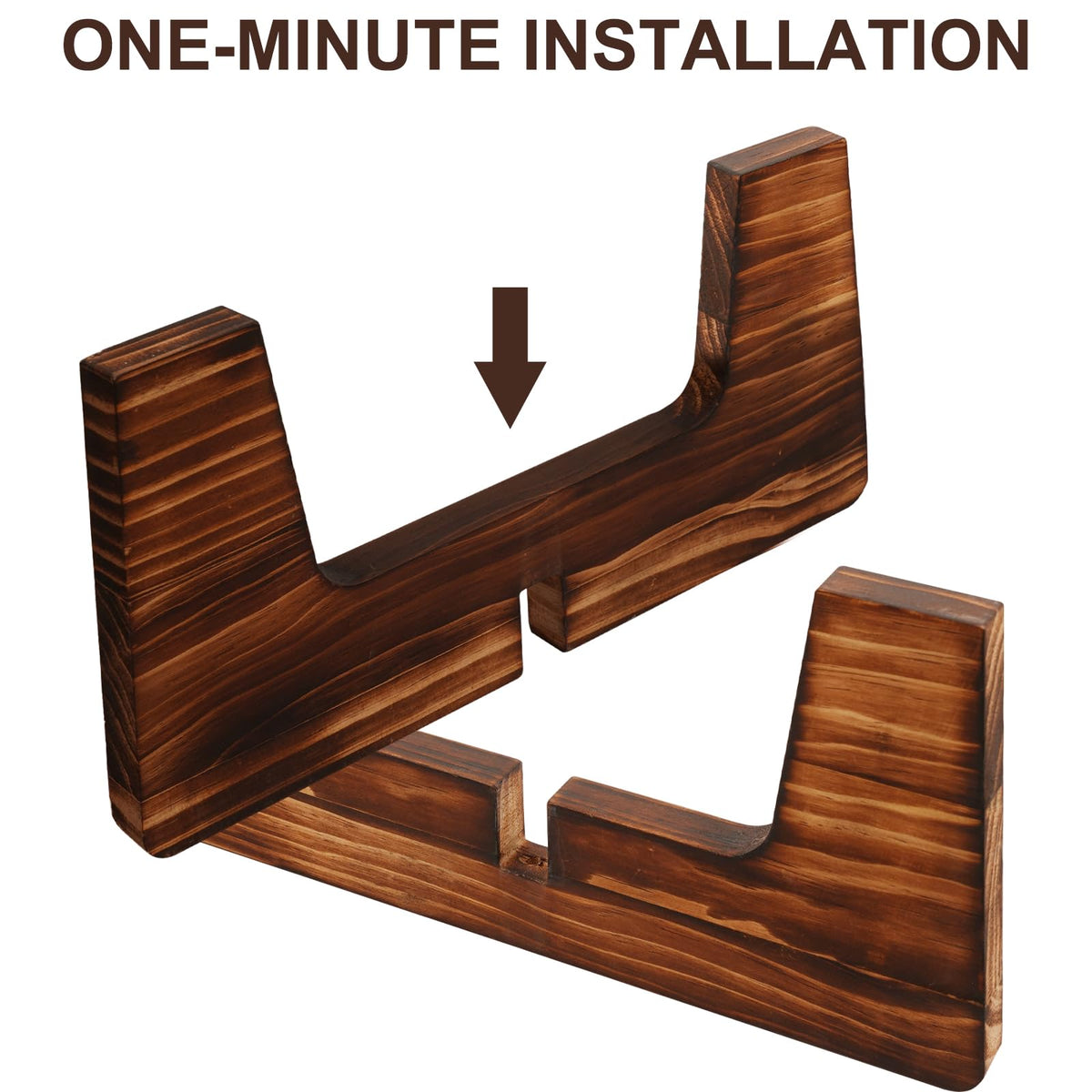 SupBambGO sturdy four-leg wooden stand provides lasting plant support