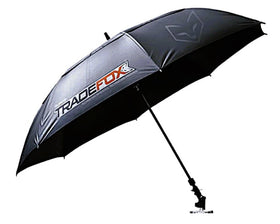 Supco TradeFox 60-inch umbrella with black canopy shading an outdoor HVAC workspace
