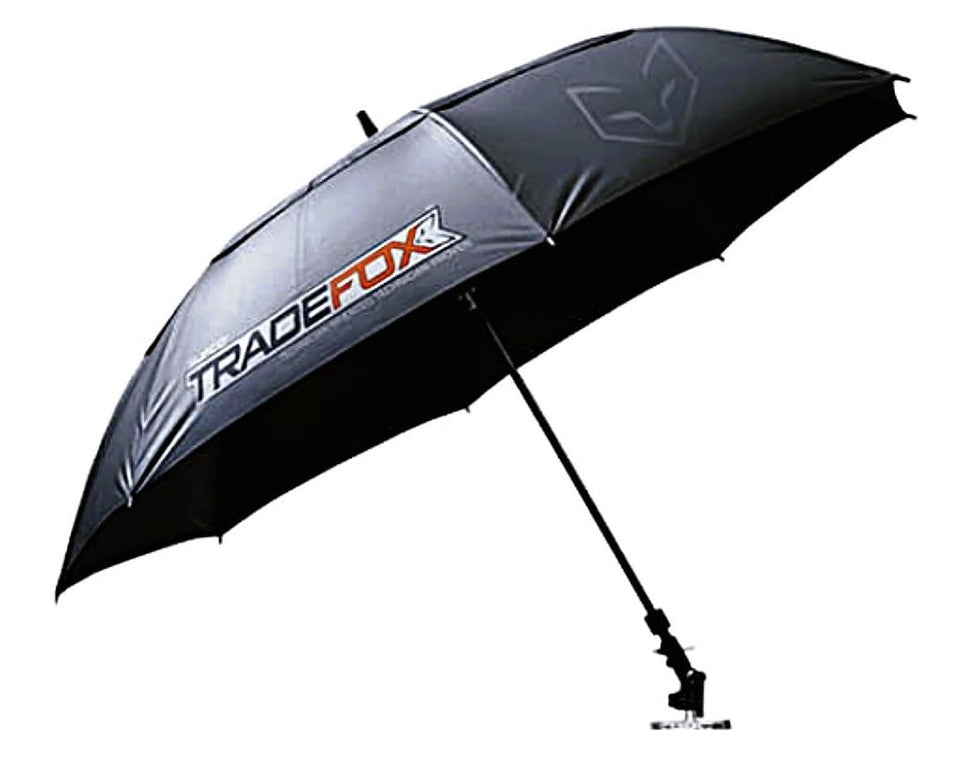 Supco TradeFox 60-inch umbrella with black canopy shading an outdoor HVAC workspace