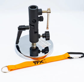 Supco TradeFox magnetic base kit stabilizing the umbrella on metal surfaces
