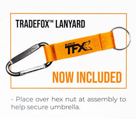 Supco TradeFox tilt-adjustable umbrella for flexible shade angles