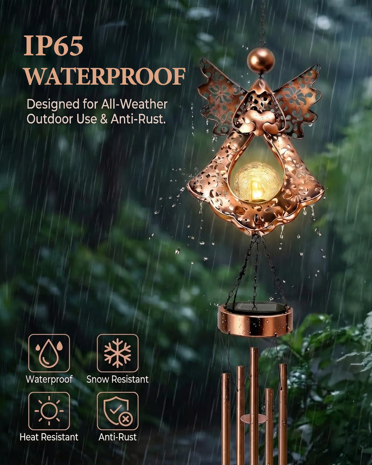 Supdeco night ambience wind chimes create soft warmth