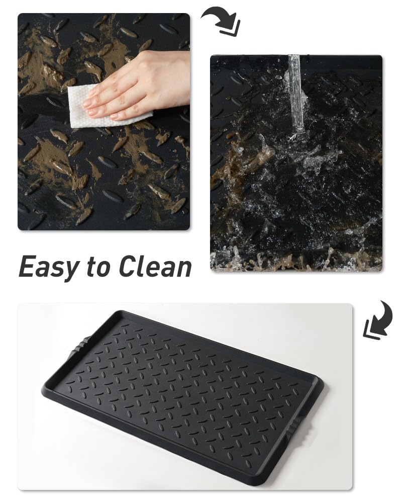 SUPENUIN anti-slip bottom stabilizes the tray on different floor surfaces.