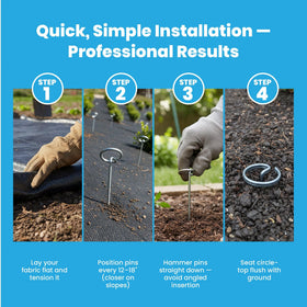 Super Geotextile 100-pack; bulk option for large landscape projects.