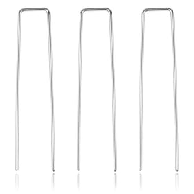 Chickens wire or garden mesh stabilized with heavy-duty stakes.
