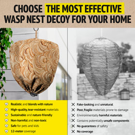 Super Ninja protection zone 12m covers yards, decks, and near entryways.