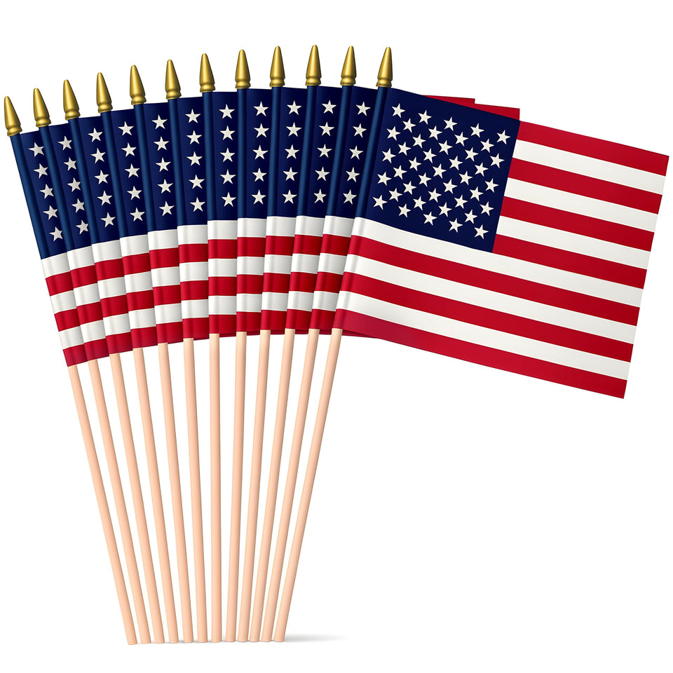 Super Tough American Flag outdoor flag fluttering with vibrant colors for outside use