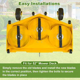 52-inch deck blade by Superbobi 04771200 for efficient mowing.