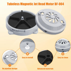 Superbobi leak-proof magnetic coupling prevents water leaks during spa sessions.