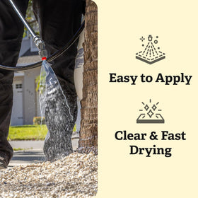 Pea gravel lockdown with TerraLock for stable pathways