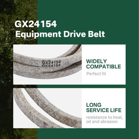 SuperDi E100 belt for John Deere ride-on mowers, smooth operation and wear resistance.