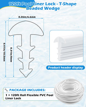 SuperDi liner lock with T-shape cross-section for a tight fit.
