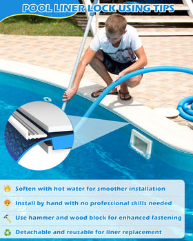 SuperDi liner lock features 3 barb rows for secure locking.