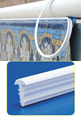 SuperDi plastic 120ft roll liner lock secures beaded liners.