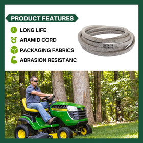 SuperDi X105 belt, consistent transmission for John Deere riding mowers.