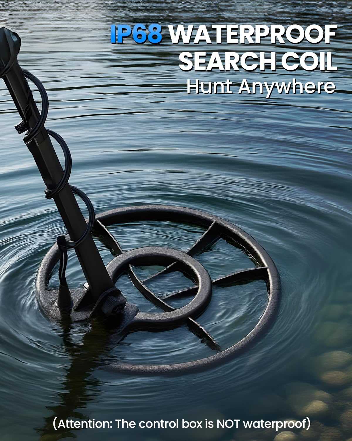 SuperEye Horizon X6 waterproof coil suitable for beach and river hunts