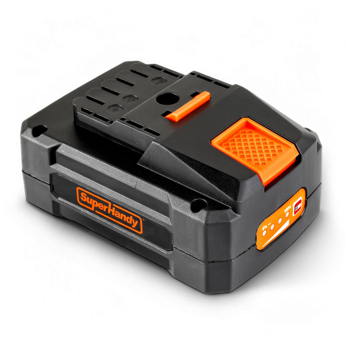 SuperHandy 48V 2Ah battery indicator light shows charging status for quick monitoring.