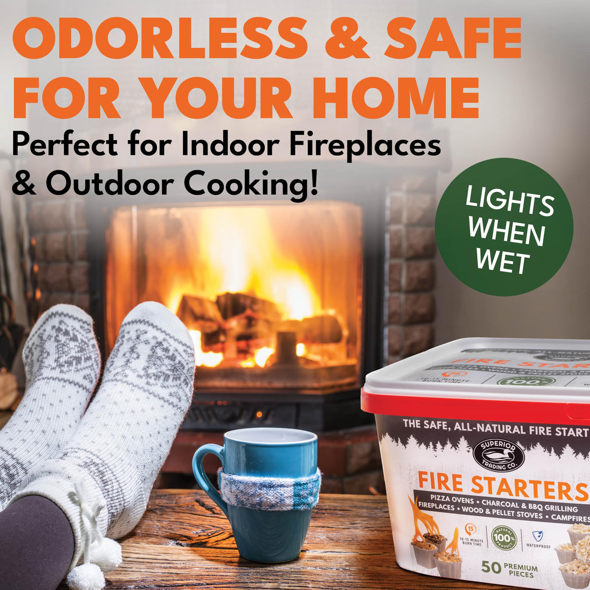 Superior Trading Co. pods for indoor and outdoor use on grill or stove