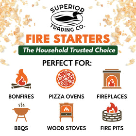 Superior Trading Co. USA-made fire starters support local manufacturing.