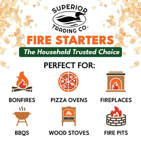 USA-made fire starters by Superior Trading Co.