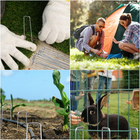 SuperMMarK sharp-ended stakes ease soil insertion for quick installation