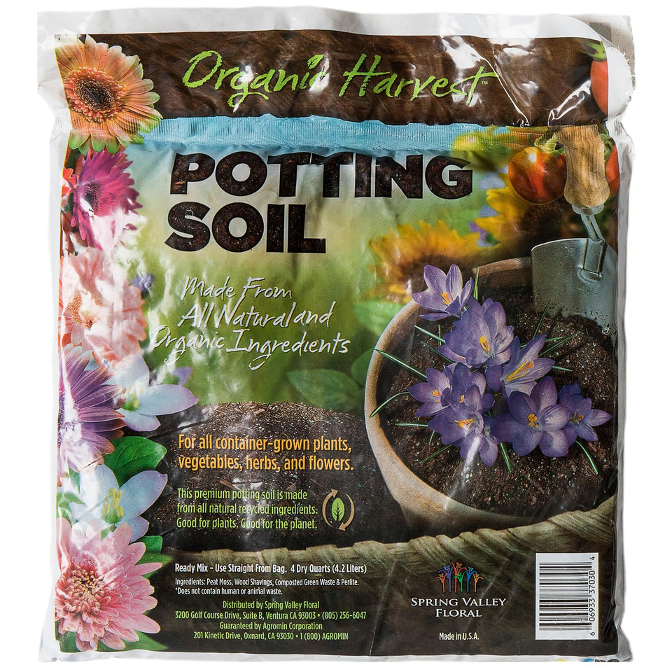 SuperMoss Agromin potting mix bag with natural ingredients for healthy seedling growth.