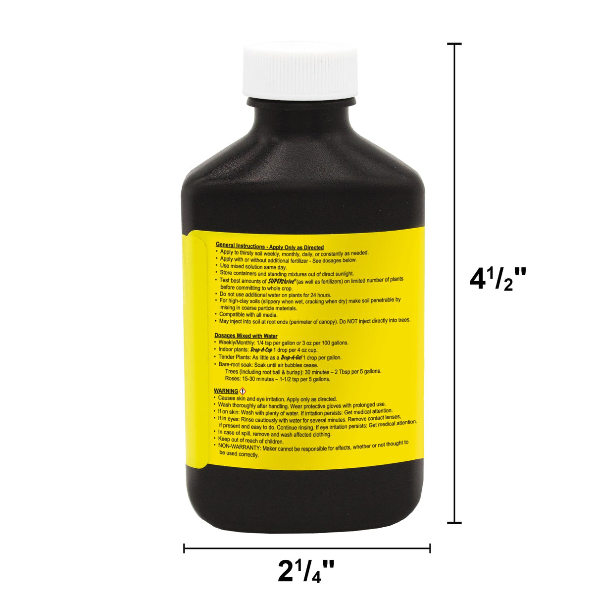 SUPERthrive bottle pour demonstrates easy mixing for seamless plant nutrition during feeding