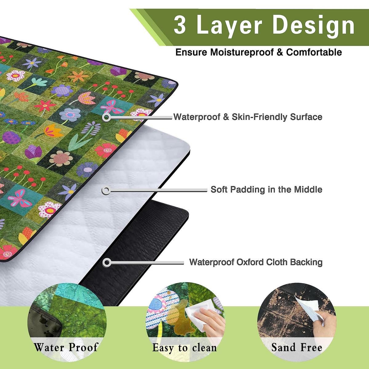 Supfitness large blanket accommodates up to six adults for gatherings
