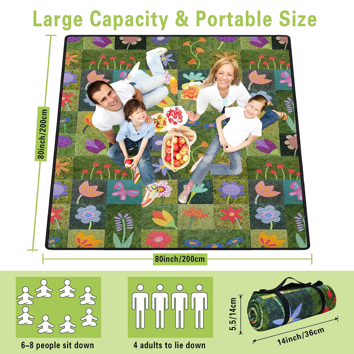 Supfitness sandproof mat with damp-ground protection for versatile outdoor use
