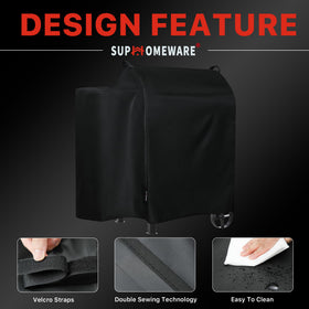 Suphomeware grill cover double-stitched seams prevent leaks and extend life.