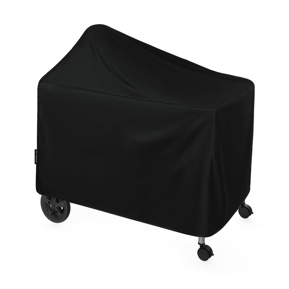 Suphomeware grill cover for Weber 22-inch Deluxe protects the grill from rain and snow.