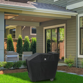 SUPJOYES cover fits a 56.3W x 18.3D x 44.68H grill footprint.