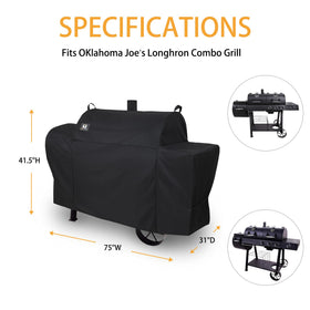 Close-up of waterproof PVC coating on SUPJOYES grill cover.