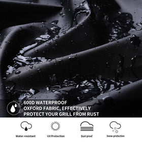 SUPJOYES waterproof coating protects the grill from moisture and corrosion