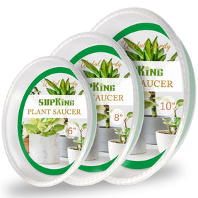 SupKing 6-inch plant saucer supports bulky pots while protecting surfaces