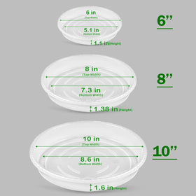SupKing 8-inch plant saucer designed for mid-size pots and precise drainage