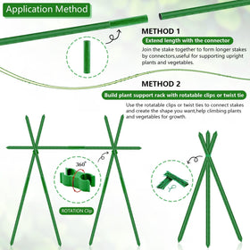SupKing green plastic coating on steel stakes resists UV and weathering