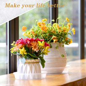 SupKing heavy plastic construction provides durable planters accessories.