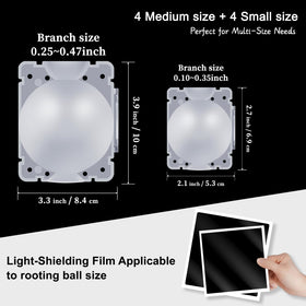 SupKing light-shield film pack creates a dark interior for root development