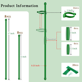 SupKing plant stake 11inch ideal for compact indoor planting.
