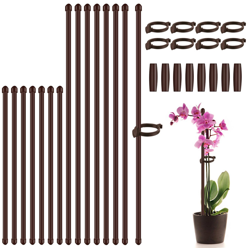 SupKing plant stakes with 17in and 11in lengths offering adjustable support.