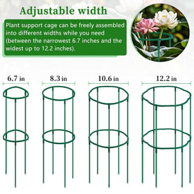SupKing plastic potted support rings provide weather-resistant garden stability.