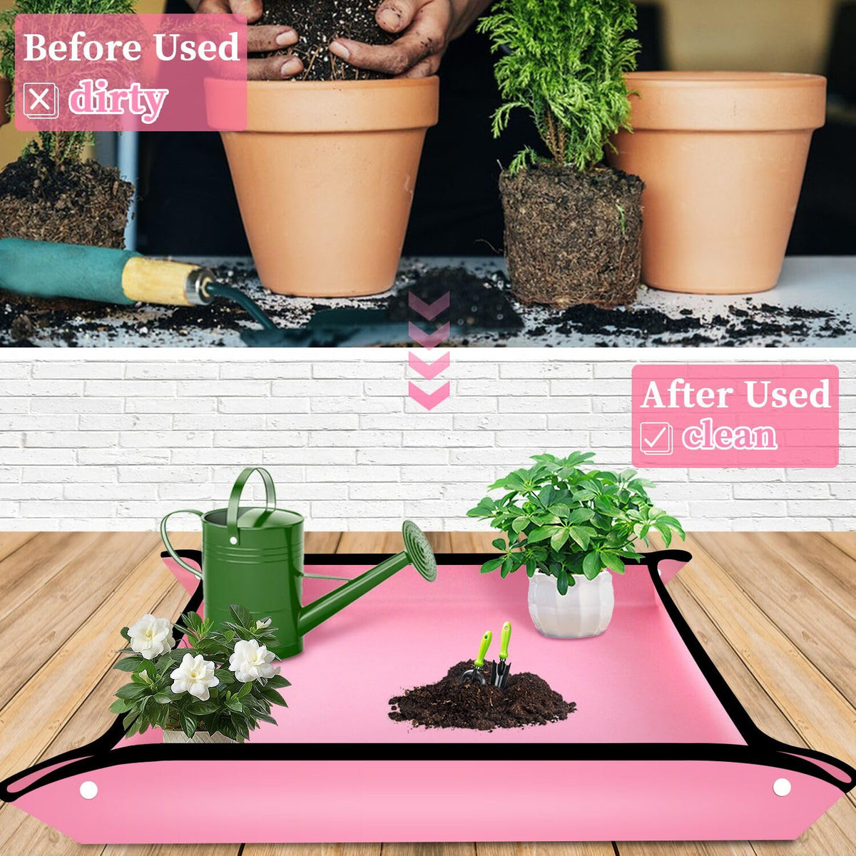 SupKing repotting mat waterproof oxford fabric resists leaks for mess-free gardening